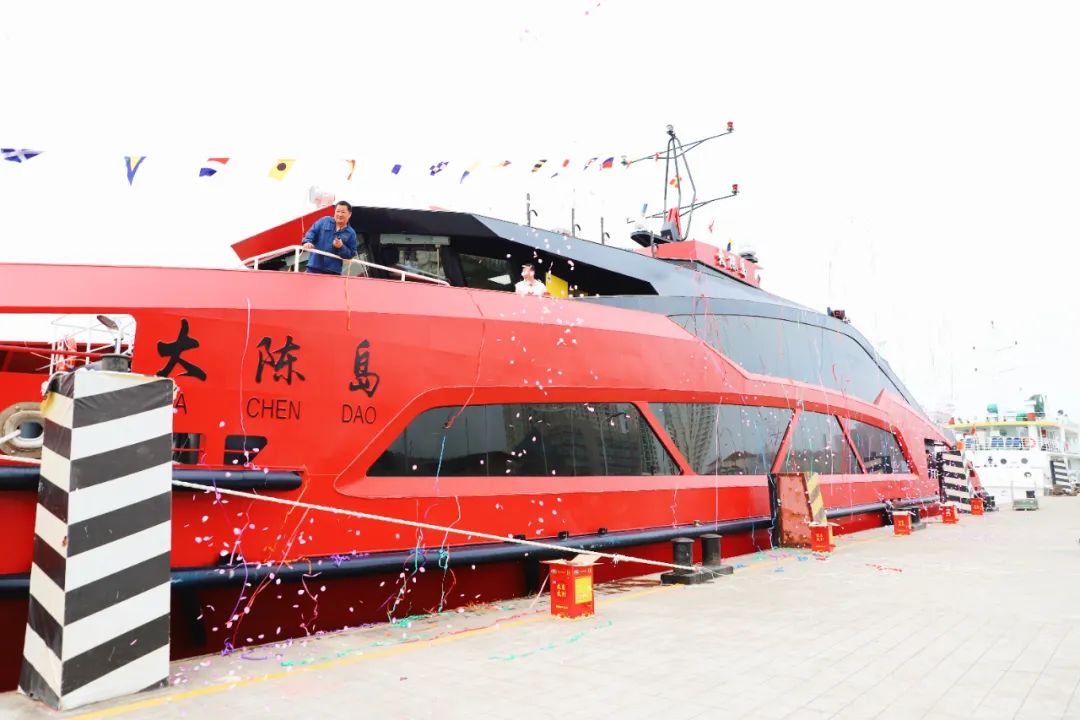 “大陳島”號(hào)豪華客輪抵達(dá)椒江，常熟國(guó)瑞科技配套全船套電氣設(shè)備